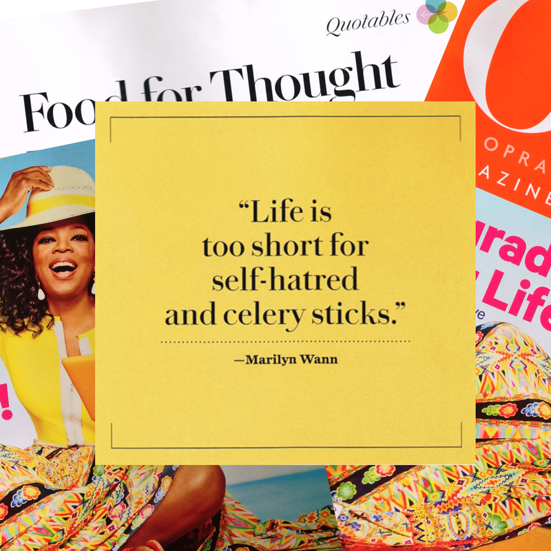 Oprah Magazine Marilyn  Wann Quotable July 2014
